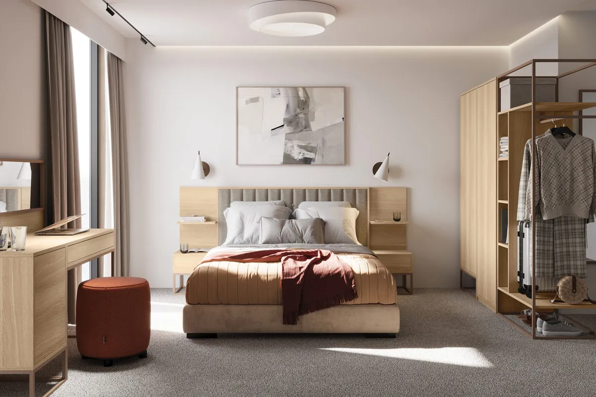 Trwałe materiały do&nbsp;mebli hotelowych (7-10 lat)